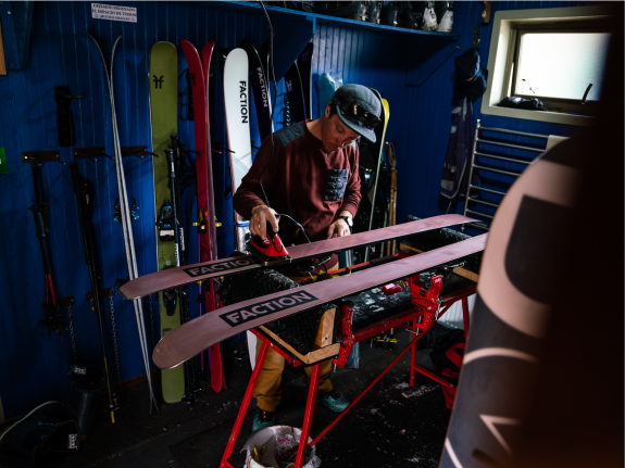 Storing skis for Summer