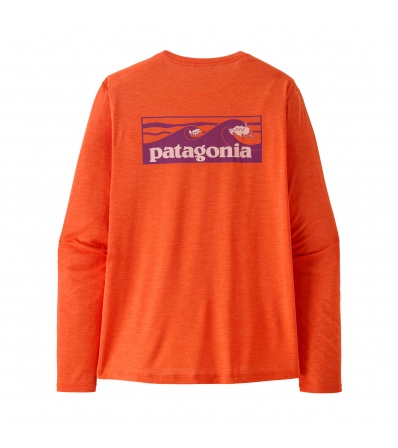 Patagonia Long-Sleeved Capilene Cool Daily Shirt - Boardshort Logo M's