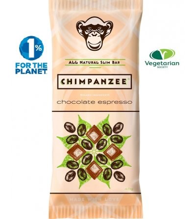 Chimpanzee Slim Riegel Schokolade Espresso 40g